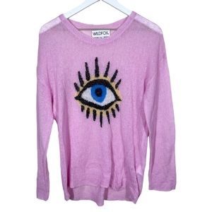 Wildfox Pink Eye Graphic Sweater